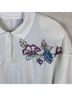 Season Ticket White Short Sleeve Blouse Size 2X - photo 5