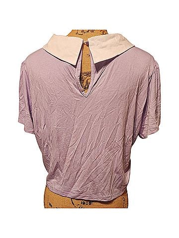 Unique Vintage Smak Parlour X Unique Vintage Lavender Daisy Smiley Crop top Short Sleeve Top (view 2)