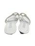 Laura Scott Solid White Silver Sandals Size 9 1/2 - photo 2