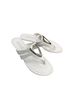 Laura Scott Solid White Silver Sandals Size 9 1/2 - photo 11