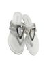 Laura Scott Solid White Silver Sandals Size 9 1/2 - photo 10