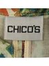 Chico's 100% Cotton Floral Graphic Multi Color Gold Jacket Size M - photo 3