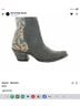 Old Gringo 100% Suede Floral Multi Color Blue Gray Boots Size 8 - photo 6