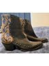 Old Gringo 100% Suede Floral Multi Color Blue Gray Boots Size 8 - photo 10