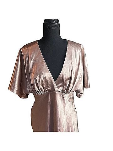 Birdy Grey Elegant Satin V-Neck Dress Cocktail Dress (view 1)