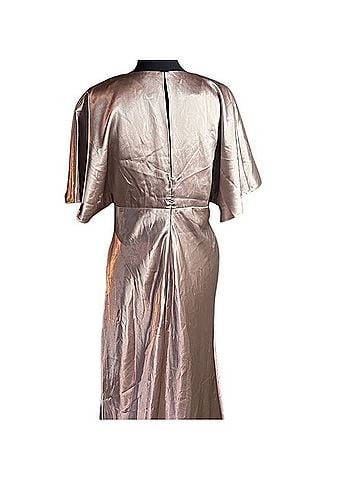 Birdy Grey Elegant Satin V-Neck Dress Cocktail Dress (view 2)