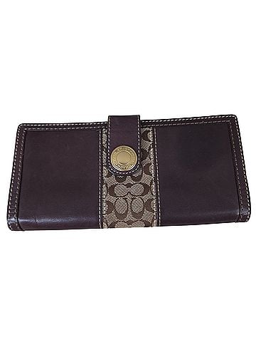 Coach Hampton Signature C Stripe Bifold Leather Wallet (view 1)