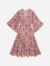 Boemo 100% Polyester Paisley Pink Ivory Casual Dress Size M - photo 3