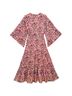 Boemo 100% Polyester Paisley Pink Ivory Casual Dress Size M - photo 2