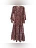 Boemo 100% Polyester Paisley Pink Ivory Casual Dress Size M - photo 11