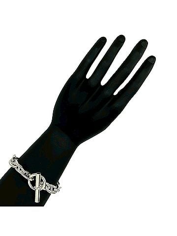 Hermès HERMES Chaine d'Ancre GM Bracelet, 13 links, 925 sterling silver bangle, men's accessory, silver, 40025 (view 2)