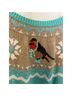 Talbots Print Blue Brown Pullover Sweater Size XL - photo 6