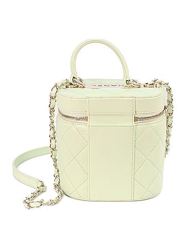 Chanel CHANEL AS1626 Lambskin Trendy CC 2-Way Vanity Shoulder Bag, Lime Green, Gold Hardware, Women's (view 2)
