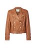 L'Agence x Bert Stern 100% Lambskin Brown Leather Jacket Size XS - photo 1