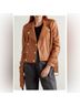 L'Agence x Bert Stern 100% Lambskin Brown Leather Jacket Size XS - photo 9
