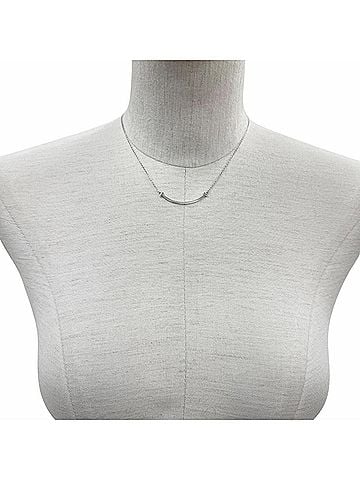 Tiffany & Co. TIFFANY&Co. Tiffany T Smile Pendant Small AG925 Necklace Accessory Silver Weight 2.4g Women's (view 2)