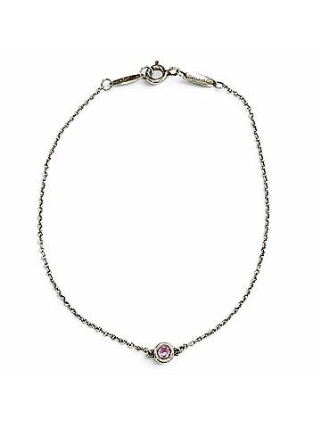 Tiffany & Co. TIFFANY&Co. Tiffany & Co. Elsa Peretti Color by the Yard Pink Sapphire Bracelet AG925 Silver Accessory Made in Spain Weight 1.0g Women's (view 1)