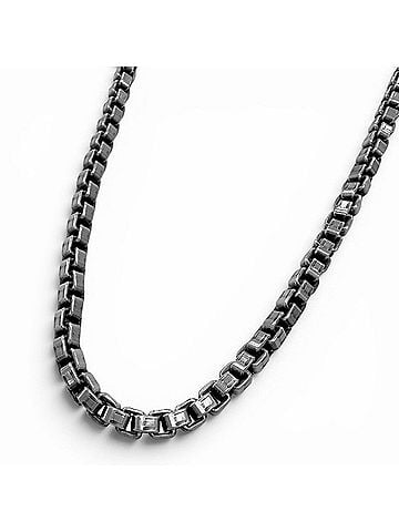 Louis Vuitton LOUIS VUITTON Louis Vuitton 2024 model M02027 Chain Necklace - LV Tailor Accessory AG925 Silver Made in Italy Weight 57.7g Men's (view 1)