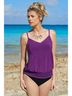 Magicsuit Solid Purple Black Two Piece Swimsuit Size 22 - photo 5