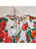 Rhode Floral White Red Green Casual Dress Size XS - photo 5