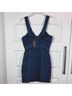 Ramy Brook 100% Polyester Plaid Blue Cocktail Dress Size 2 - photo 3