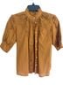 J.Crew 100% Cotton 100% Cotton Brown Short Sleeve Blouse Size XXS - photo 1