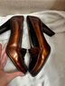 Stuart Weitzman 100% Patent Leather Brown Heels Size 8 1/2 - photo 4