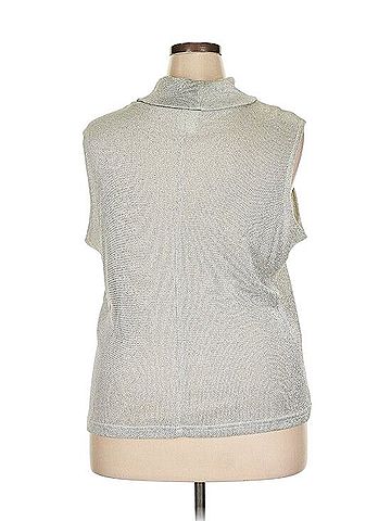 Studio C Sleeveless Cowl Neck Sweater Blouse (view 2)