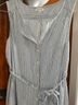 Max Studio 100% Cotton Stripes Blue White Casual Dress Size L - photo 5