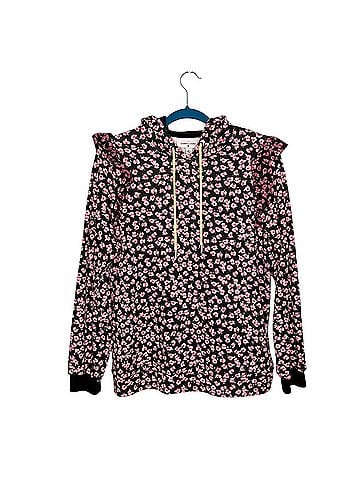 Sandy Liang x Target Sandy Liang X Target Pink Ditsy Floral Ruffle Hoodie Pullover Pullover Hoodie (view 1)