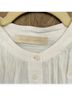 Vanessa Bruno Solid Stripes White Short Sleeve Blouse Size M - photo 3