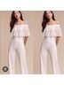 BHLDN Pink White Jumpsuit Size 8 - photo 3