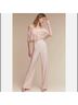BHLDN Pink White Jumpsuit Size 8 - photo 5