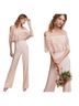 BHLDN Pink White Jumpsuit Size 8 - photo 1