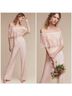 BHLDN Pink White Jumpsuit Size 8 - photo 6