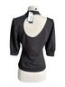 Gracia Black Short Sleeve Blouse Size S - photo 2