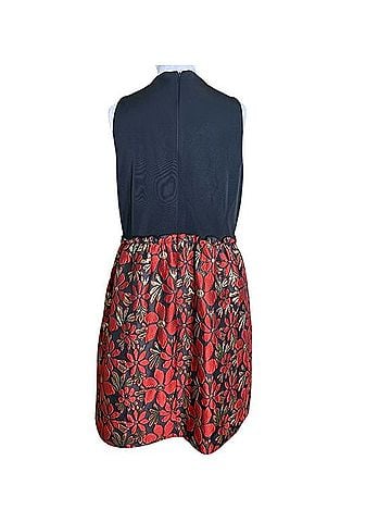 Tahari Jacquard Fit & Flare Dress Casual Dress (view 2)