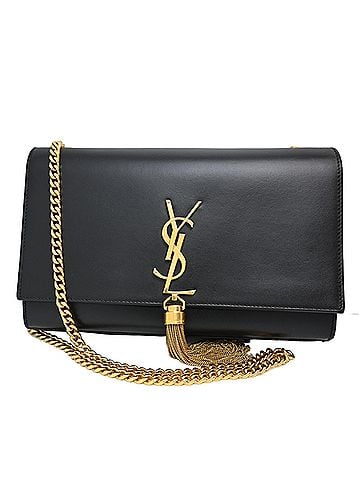 Yves Saint Laurent Yves Saint Laurent Classic Kate Chain Women's Shoulder Bag 354119 Leather Black (view 1)