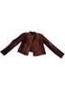 Andrew Marc Brown Leather Jacket Size S - photo 1