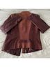 Andrew Marc Brown Leather Jacket Size S - photo 3