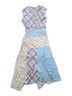 Veronica Beard Checkered-gingham Blue Yellow Cocktail Dress Size 0 - photo 2