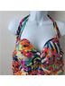 Chaps Floral Pink Orange One Piece Swimsuit Size 16 - photo 5