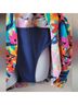 Chaps Floral Pink Orange One Piece Swimsuit Size 16 - photo 8