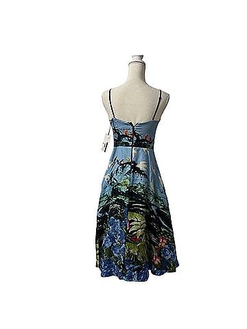 Tracy Reese Scenic View Silk & Linen Cocktail Dress (view 2)