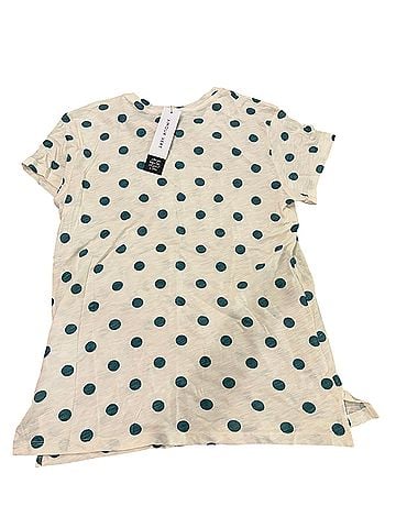 Amour Vert Leif Pine Dot Short Sleeve Blouse (view 2)