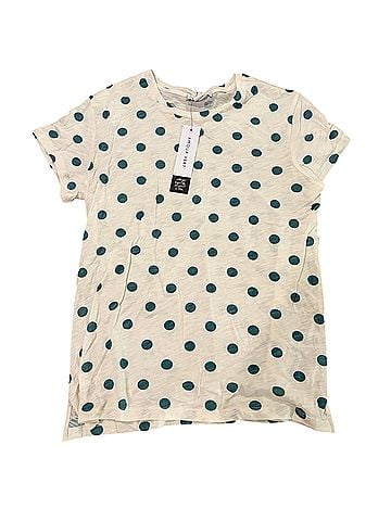 Amour Vert Leif Pine Dot Short Sleeve Blouse (view 1)