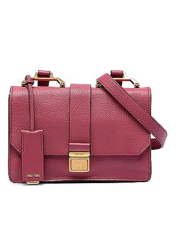 Miu Miu Goatskin Madras Crossbody (view 1)