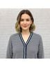 J.Jill Stripes Black White Cardigan Size XL - photo 5