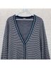 J.Jill Stripes Black White Cardigan Size XL - photo 14