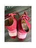 Coach 100% Suede Color Block Pink Sandals Size 6 - photo 5